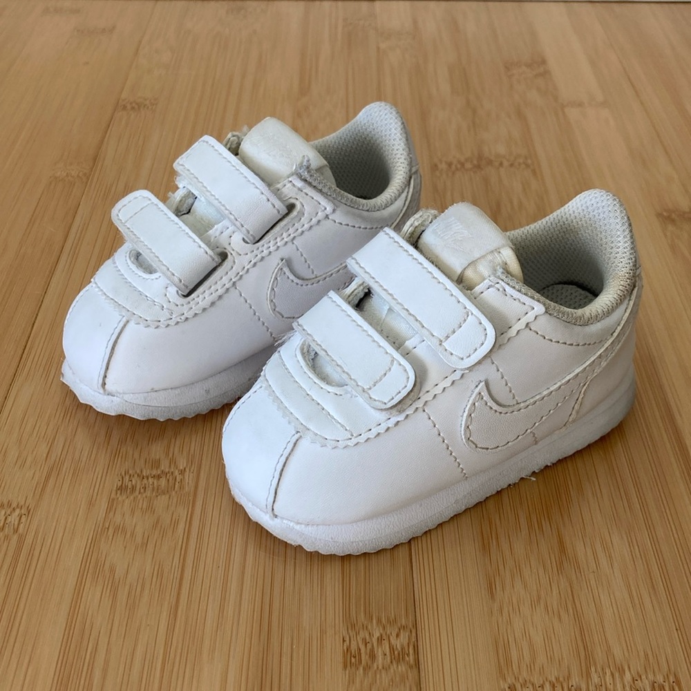 Nike Cortez Basic White Baby/Toddler Shoes size 4C